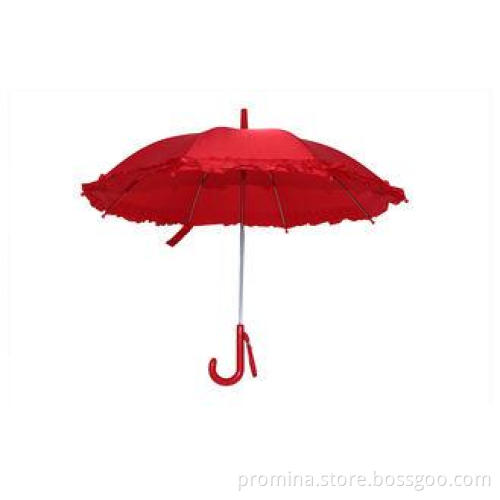 Outdoor Kids Rain Umbrellas / 17 Inch Red Personalized For